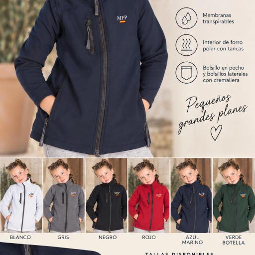 Chaqueta SOFTSHELL infantil PERSONALIZADA  [2]