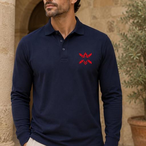 Polo manga larga MORRIÓN Y ASPAS 