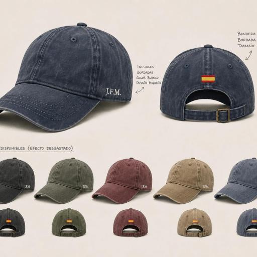 Gorra INICIALES + BANDERA DE ESPAÑA [3]