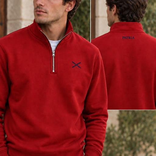 Sudadera CRUZ DE BORGOÑA azul 