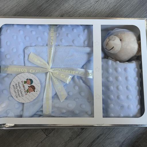 Caja regalo manta + DOUDOU bebé PERSONALIZADO [3]