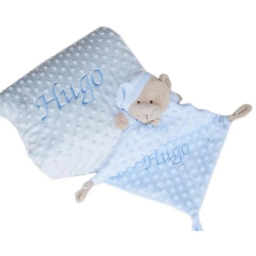 Caja regalo manta + DOUDOU bebé PERSONALIZADO