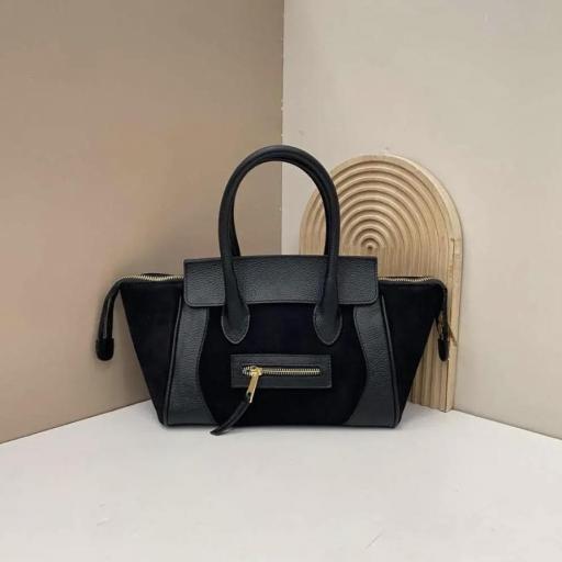 Bolso combinado de ante  [2]