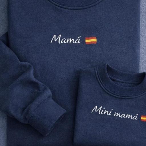 Sudadera MAMÁ + Bandera de España  [0]