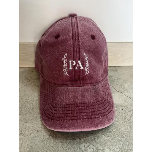 Gorra personalizada laurel con iniciales