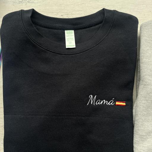 Sudadera MAMÁ + Bandera de España 