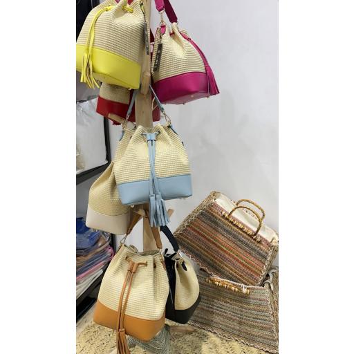 Bolso rafia y piel  [3]