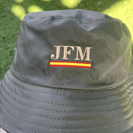 Gorro lluvia unisex BANDERA ESPAÑA + INICIALES [1]