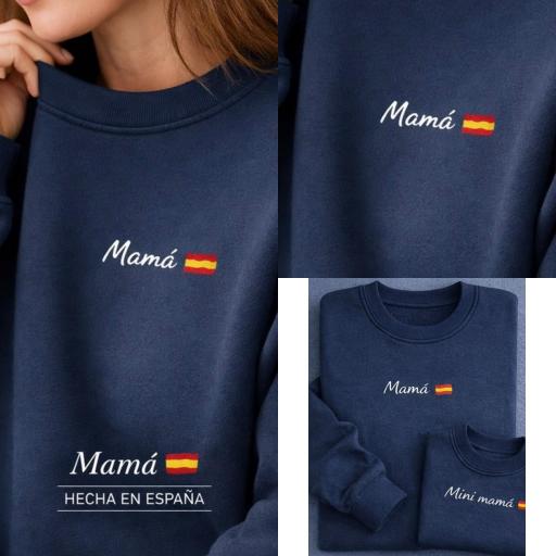 Sudadera MAMÁ + Bandera de España  [1]