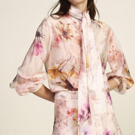 Camisa con lazo y estampado floral Dixie [0]