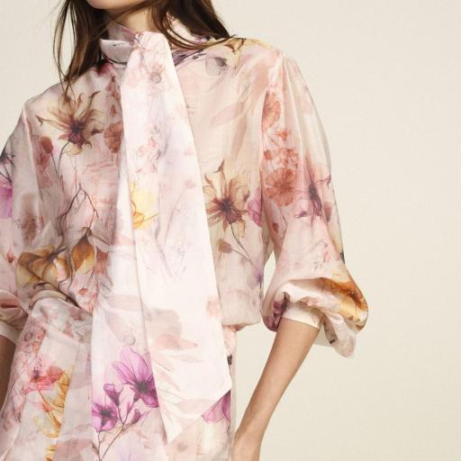 Camisa con lazo y estampado floral Dixie [3]