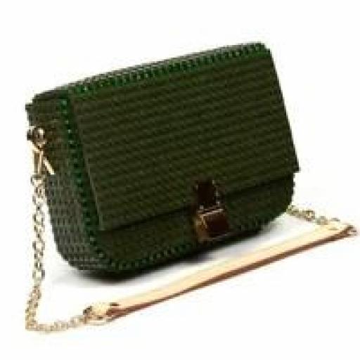 Bolso verde teckel bag and block [3]