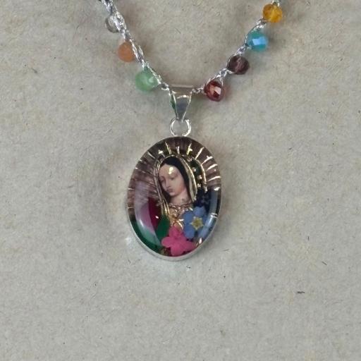 Collar Guadalupe flores secas, Truhanas [1]