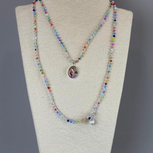 Collar Guadalupe flores secas, Truhanas