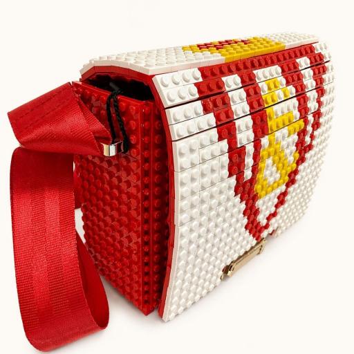 Bolso Rojo cuadrado Bag and Block [1]