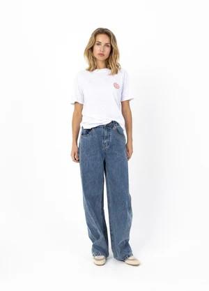 Camiseta bordado smiley