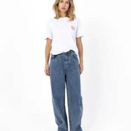 Camiseta bordado smiley