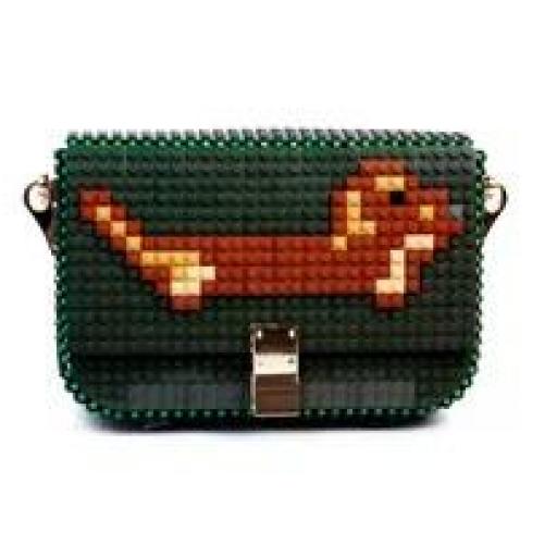 Bolso verde teckel bag and block [2]