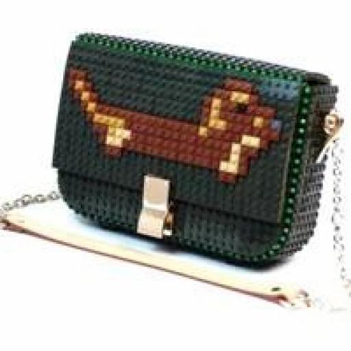Bolso verde teckel bag and block