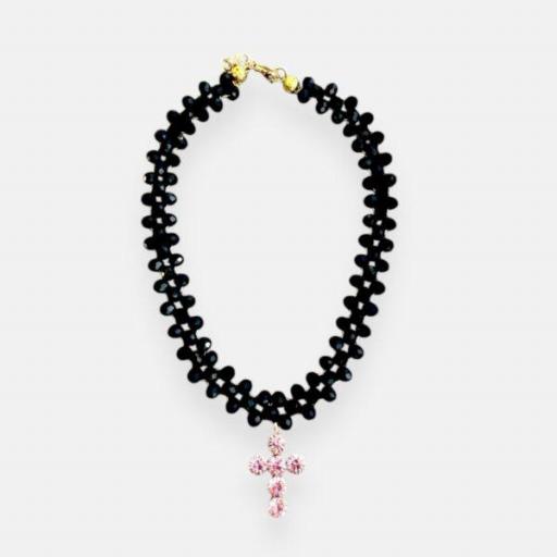 Choker Cruz rosa vivienne, Truhanas [1]