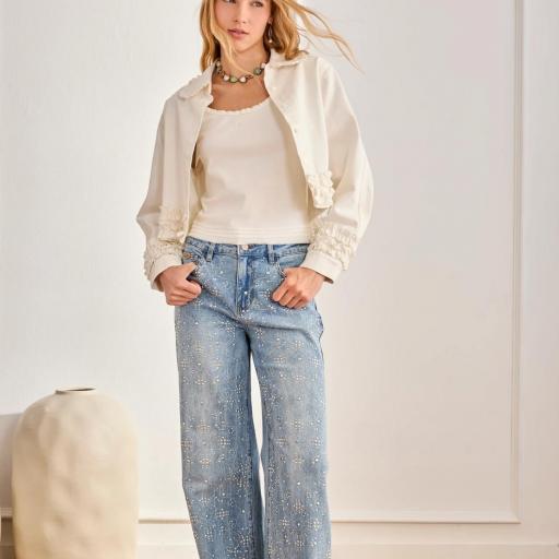 JEANS TACHUELAS MANDALA - AZUL NKN