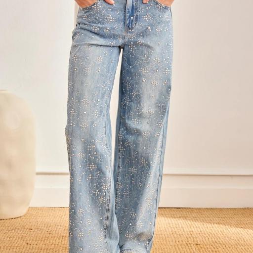 JEANS TACHUELAS MANDALA - AZUL NKN [1]