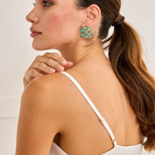 Vestido largo bordado flor Nud NKN [2]