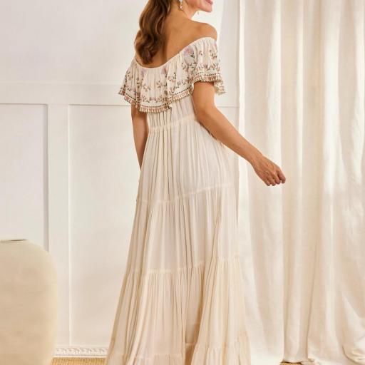 Vestido largo escote barco Nud NKN [3]