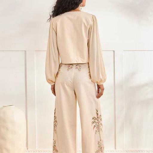 Blusa romántica flores y lazos Nud NKN [2]