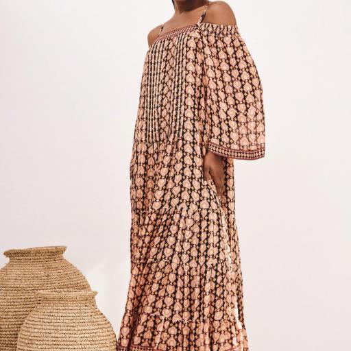 Vestido estampado geométrico