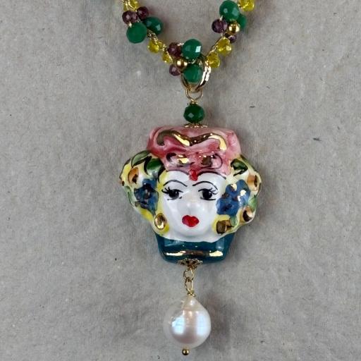 Collar Reina Fiori corto, Truhanas [2]