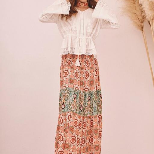 Falda estampada 
