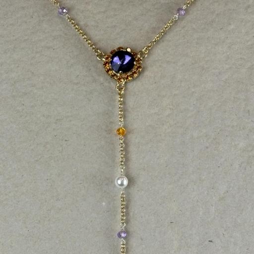 Collar Marcela morada Truhanas