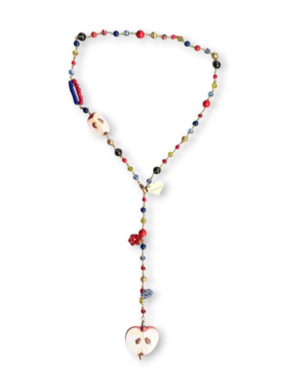 Collar rojo manzana Truhanas