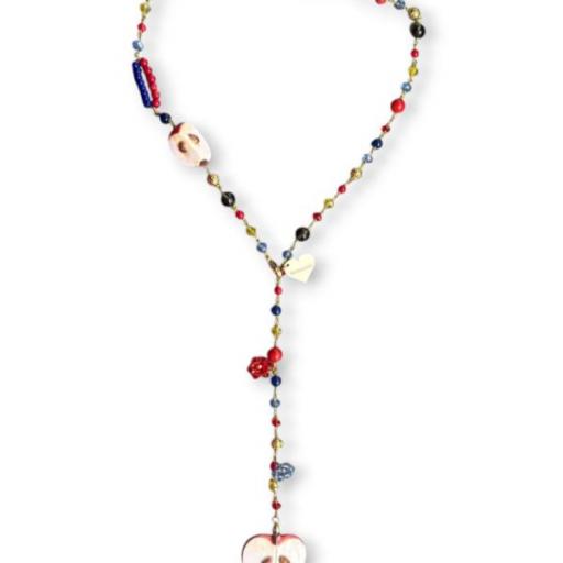 Collar rojo manzana Truhanas