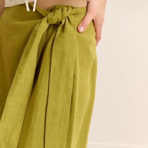Falda midi cruzada Garance [1]