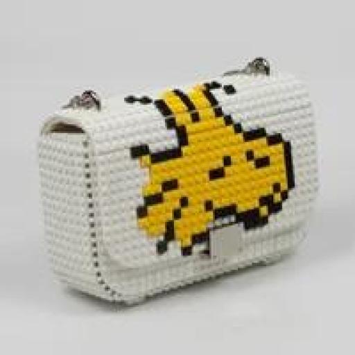Bolso blanco Bag and block