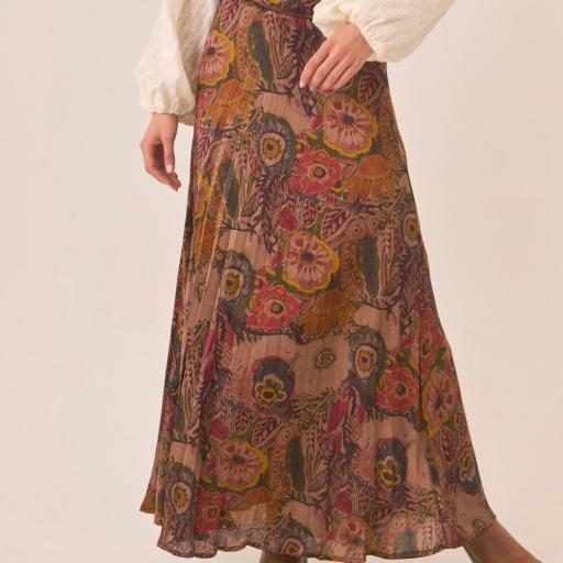 Falda estampada 