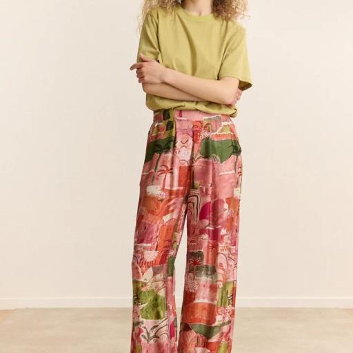Pantalones anchos estampados Garance [0]