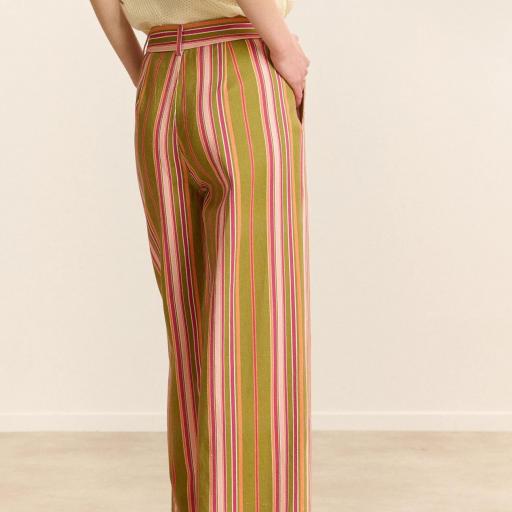 Pantalón vaquero a rayas Garance [2]