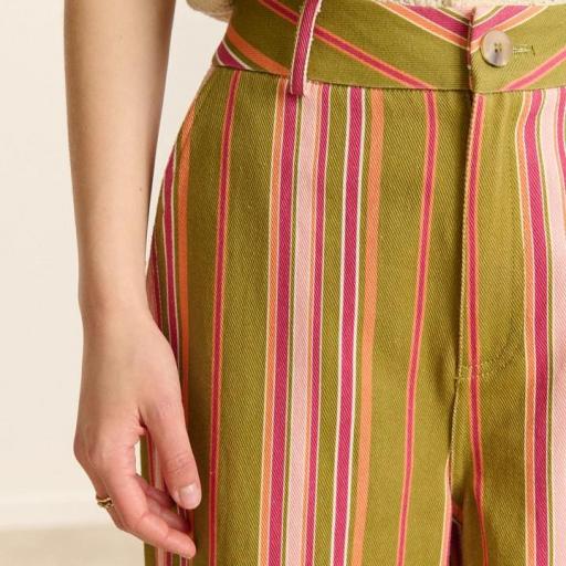 Pantalón vaquero a rayas Garance [1]