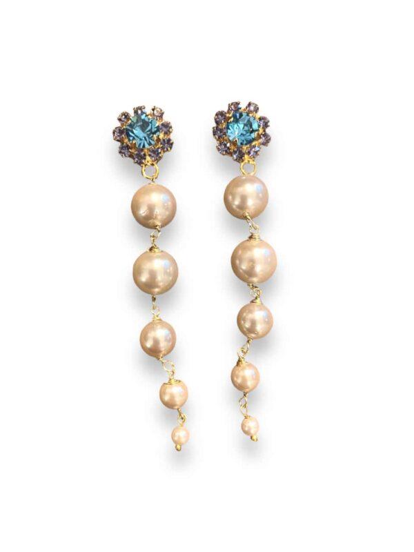 Pendientes cascada perlas Truhanas