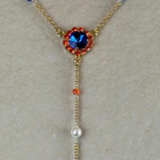 Collar Marcella azul, Truhanas