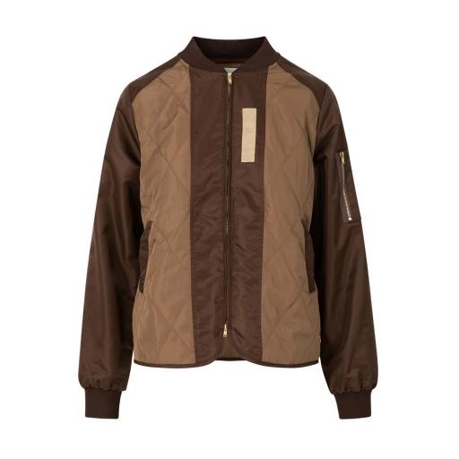 Cazadora acolchada con cremallera