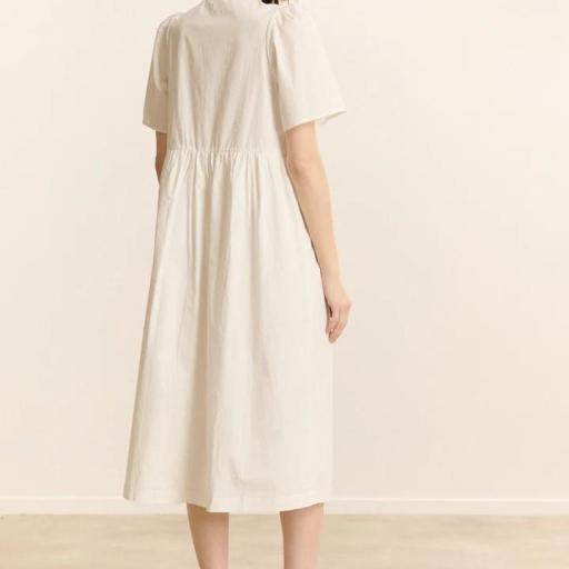 Vestido blanco con bordados Garance [2]