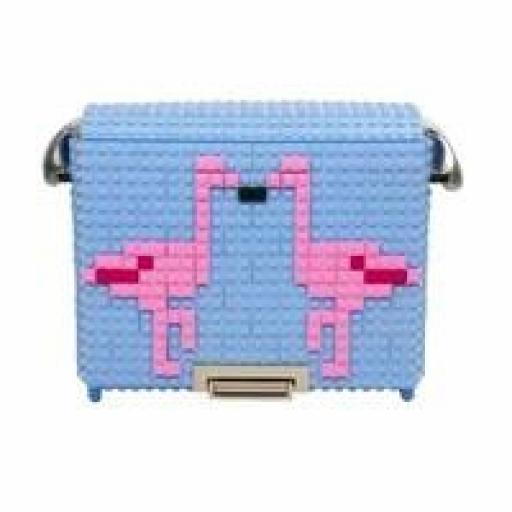 Bolso cuadrado azul bag and block [1]