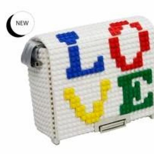 Bolso blanco cuadrado bag and block