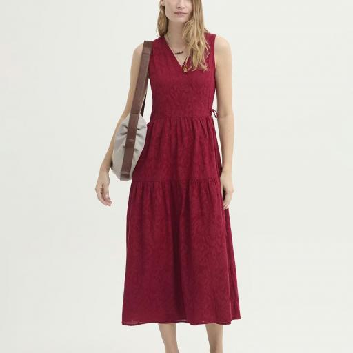 Vestido de jacquard con flores nice things