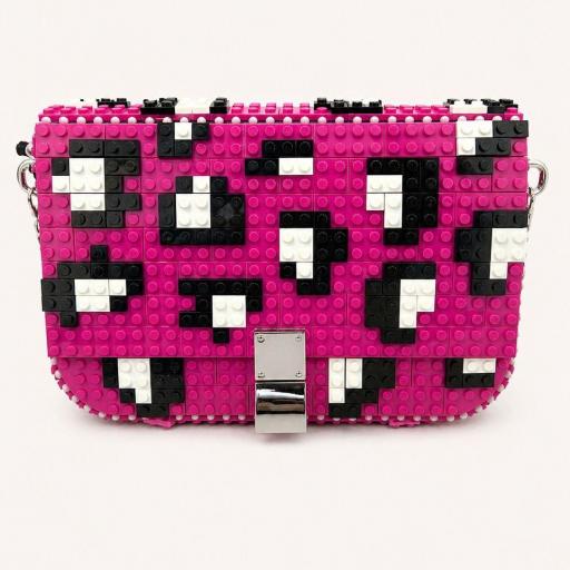 Bolso rosa animal print Bag and Block