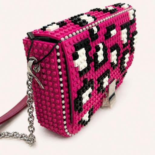 Bolso rosa animal print Bag and Block [2]